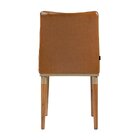 Kit 2 Cadeiras Couro Sintético E Pés Em Madeira Maciça Isa Ma