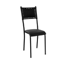 Kit 2 Cadeiras Cozinha Para Mesa Junco Assento Estofado