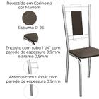 Kit 2 Cadeiras Cromada Sala Jantar 2c005cr Kappesberg