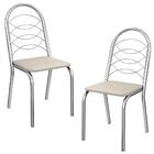 Kit 2 Cadeiras Cromada Sala Jantar 2c009cr Kappesberg