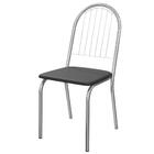 Kit 2 Cadeiras Cromada Sala Jantar 2c077cr Corino Nude Kappes