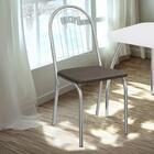 Kit 2 Cadeiras Cromada Sala Jantar 2c077cr Corino Nude Kappes