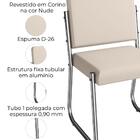 Kit 2 Cadeiras Cromada Sala Jantar 2c139cr Corino Marrom Kapp