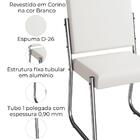 Kit 2 Cadeiras Cromada Sala Jantar 2c139cr Corino Marrom Kapp