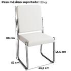 Kit 2 Cadeiras Cromada Sala Jantar 2c139cr Corino Marrom Kapp