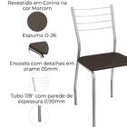 Kit 2 Cadeiras Cromada Sala Jantar 2c140cr Kappesberg