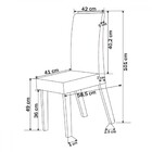 Kit 2 Cadeiras Crystal Mel/veludo Cinza - Viero Móveis
