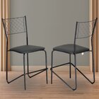 Kit 2 Cadeiras De Aço Brastubo Preto