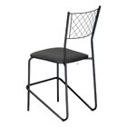 Kit 2 Cadeiras De Aço Brastubo Preto