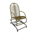 Kit 2 Cadeiras De Balanço Em Fio Para Varanda/area Adulto Ouro
