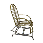 Kit 2 Cadeiras De Balanço Em Fio Para Varanda/area Adulto Ouro
