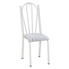 Kit 2 Cadeiras De Cozinha Alasca Estampado Linho Pés De Ferro