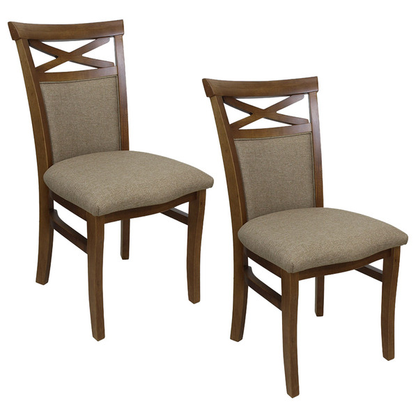 Kit 2 Cadeiras De Cozinha Americana Gourmet Eduarda Linho Car