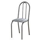 Kit 2 Cadeiras De Cozinha Califórnia Estampado Prata Pés De F