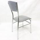 Kit 2 Cadeiras De Cozinha Com Reforço Cromada Assento E Encos