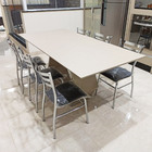 Kit 2 Cadeiras De Cozinha Com Reforço Cromada Assento Preto -