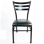 Kit 2 Cadeiras De Cozinha Com Reforço Preta Assento Preto - P