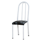 Kit 2 Cadeiras De Cozinha Flórida Estampado Preto Florido Pés