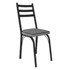 Kit 2 Cadeiras De Cozinha Luisiana Estampado Andorinha Pés De