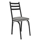 Kit 2 Cadeiras De Cozinha Luisiana Estampado Grafiato Pés De