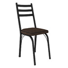 Kit 2 Cadeiras De Cozinha Luisiana Estampado Imbuia Pés De Fe