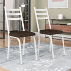 Kit 2 Cadeiras De Cozinha Luisiana Estampado Imbuia Pés De Fe