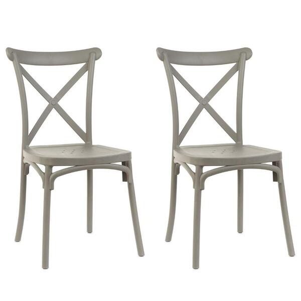 Kit 2 Cadeiras De Design Katrina Interior E Exterior