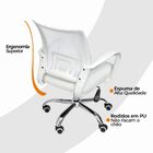 Kit 2 Cadeiras De Escritório Begonia Mesh Ergonômico Branco