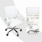 Kit 2 Cadeiras De Escritório Begonia Mesh Ergonômico Branco