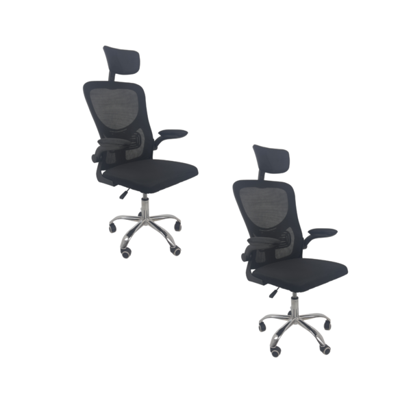 Kit 2 Cadeiras De Escritório Diretor Oficial Vegas Com Apoio