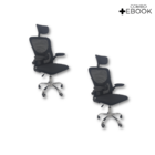 Kit 2 Cadeiras De Escritório Diretor Oficial Vegas Com Apoio