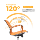 Kit 2 Cadeiras De Escritório Diretor Stripes Esteirinha Charl