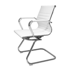 Kit 2 Cadeiras De Escritório Interlocutor Fixa Baixa Stripes