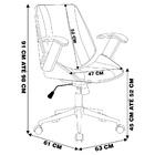 Kit 2 Cadeiras De Escritório Juliette Diretor Giratória Preta