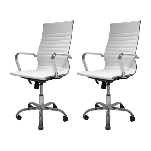 Kit 2 Cadeiras De Escritório Presidente Charles Eames Eiffel