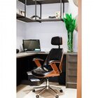 Kit 2 Cadeiras De Escritório Presidente Giratória Com Apoia C