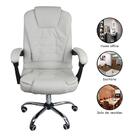 Kit 2 Cadeiras De Escritório Presidente Reclinável - Branco