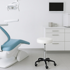 Kit 2 Cadeiras De Escritório Sem Encosto Mocho - Branco