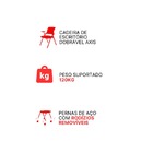 Kit 2 Cadeiras De Escritório Universitária Dobrável Tela Mash