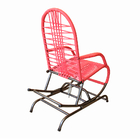 Kit 2 Cadeiras De Fio Balanço Infantil Para Varanda Rosa
