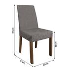 Kit 2 Cadeiras De Jantar 4255 Rustic/silver Madesa