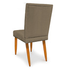 Kit 2 Cadeiras De Jantar Acapulco Suede Pés Palito Castanho -