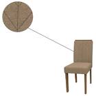 Kit 2 Cadeiras De Jantar Amanda Suede Imbuia Cappuccino Bnn D