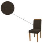 Kit 2 Cadeiras De Jantar Ana Veludo Ypê Marrom Tana Decor