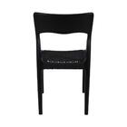 Kit 2 Cadeiras De Jantar Caravela Preta Com Assento Em Corda