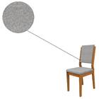 Kit 2 Cadeiras De Jantar Carol Linho Ypê Cinza Tana Decor