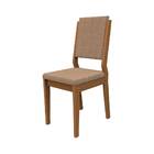 Kit 2 Cadeiras De Jantar Carol Suede Imbuia Cappuccino Bnn De