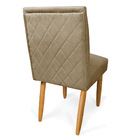 Kit 2 Cadeiras De Jantar Carol Suede Marrom Rato Pés Palito C