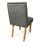 Kit 2 Cadeiras De Jantar Carol Suede Pés Palito Castanho - D'