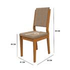 Kit 2 Cadeiras De Jantar Carol Suede Ypê Cappuccino Tana Decor